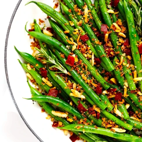 Green Beans with Bacon Breadcrumbs Image