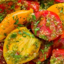 Garlicky Marinated Tomato Salad Recipe Recipe Page