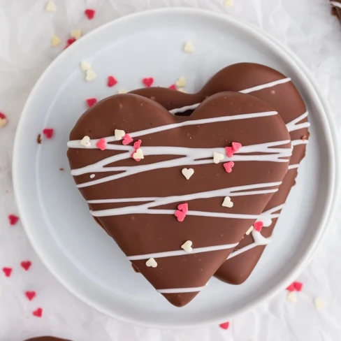 Chocolate Peanut Butter Hearts Image