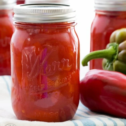 Marinated Canned Bell Peppers Recipe Image