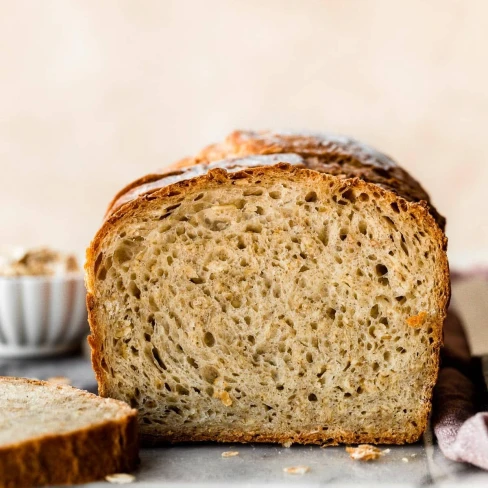 No-Knead Honey Oat Bread Image