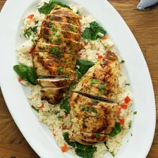 Chicken &amp; Cheesy Garlic Rice Recipe Page