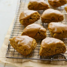 Pumpkin Scones with Spiced Pumpkin Glaze Recipe Page