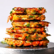 Easy Vegan Vegetable Fritters Recipe Page