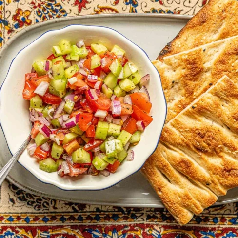 Sālād-é-Shirāzi (Persian Cucumber and Tomato Salad)  Image