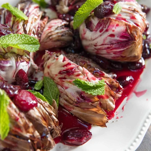 Grilled Radicchio With Cherry Gastrique Recipe Image