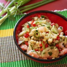 Quick and Easy Shrimp, Corn, and Tomatillo Salad Recipe Recipe Page