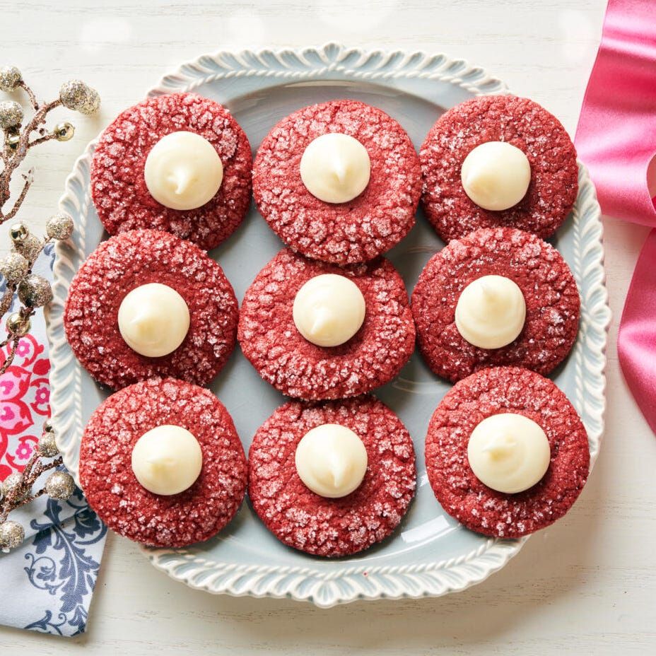 Red Velvet Thumbprint Cookies Recipe Page