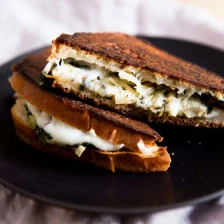 Spinach And Artichoke Grilled Cheese Sandwiches Recipe Recipe Page