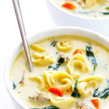 Creamy Tortellini and Sausage Soup Recipe Page