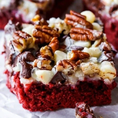 Red Velvet Layer Bars Image