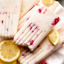 BBQ Desserts: Creamy Lemon Raspberry Popsicles Recipe Page