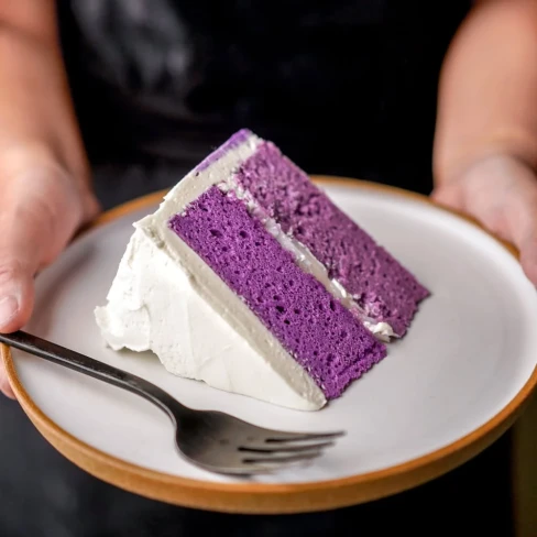 Ube Cake (Filipino Purple Yam Cake w/Macapuno) Image