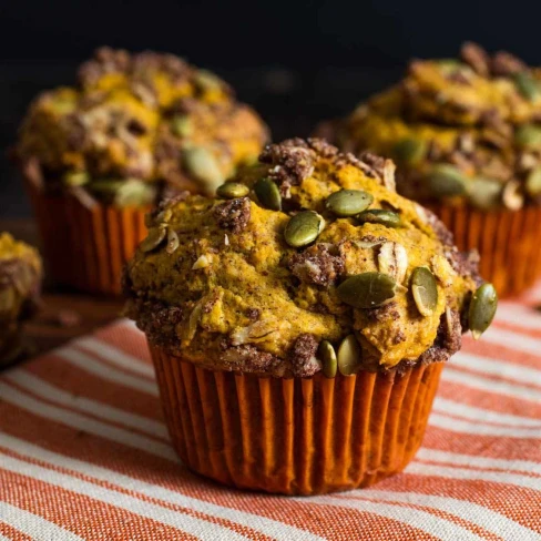 Pumpkin Streusel Muffins Recipe Image