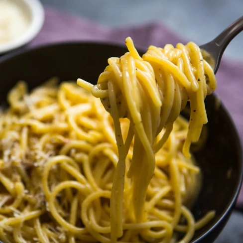 Spaghetti With Carbonara Sauce Recipe Image