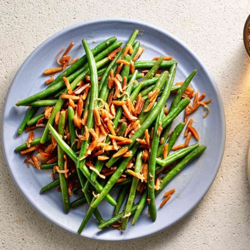 Haricots Verts Amandine (French-Style Green Beans With Almonds) Image