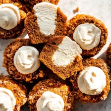 Pumpkin Muffins with Maple Cream Cheese Filling Recipe Page