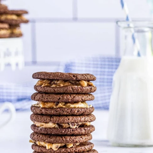 Homemade Cookie Dough Oreos Image