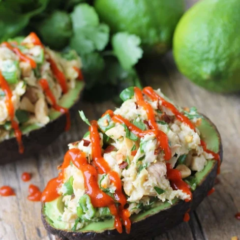 Healthy Thai Tuna Stuffed Avocado Image