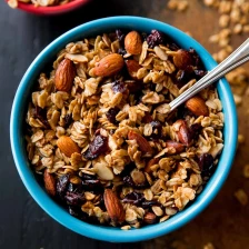 Maple Almond Cranberry Granola Recipe Page