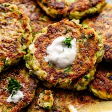 Zucchini Fritters (with Creamy Yogurt Sauce) Recipe Page