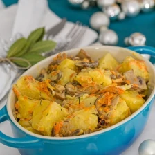 Potatoes with Cream and Mushrooms Recipe Page