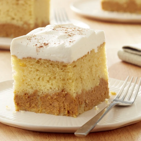 Pumpkin Layered Magic Cake Image