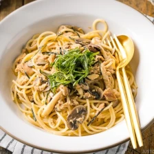 Japanese style Mushroom &amp; Tuna Pasta Recipe Page