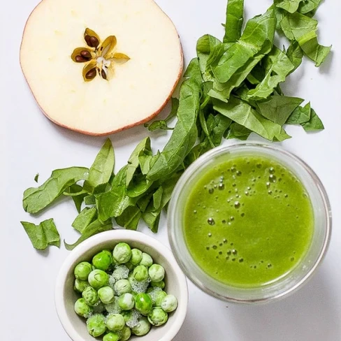 Apple, Spinach + Pea Baby Food Puree Image