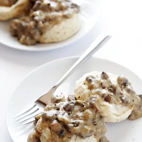 Biscuits and Mushroom Gravy (Vegan) Image