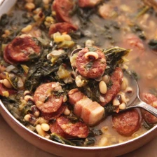 Hearty One-Pot Black-Eyed Pea Stew With Kale and Andouille Recipe Recipe Page