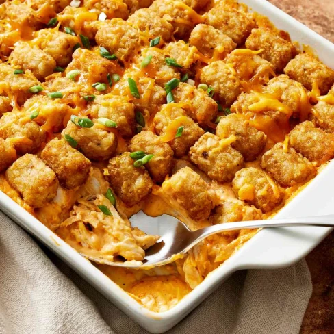 Buffalo Chicken Tater Tot Casserole Image