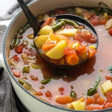 45 Minute Vegetable Soup Recipe Page