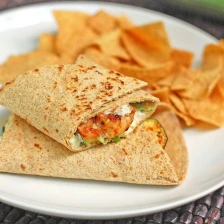 Garlic Shrimp and Zucchini Wrap Recipe Page