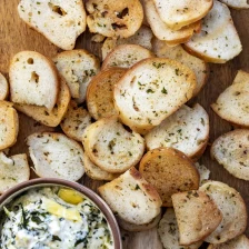 Garlic Bagel Chips {Air Fryer} Recipe Page