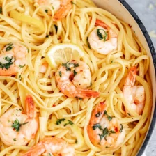 15 Minute Garlic Shrimp Linguine Recipe Page