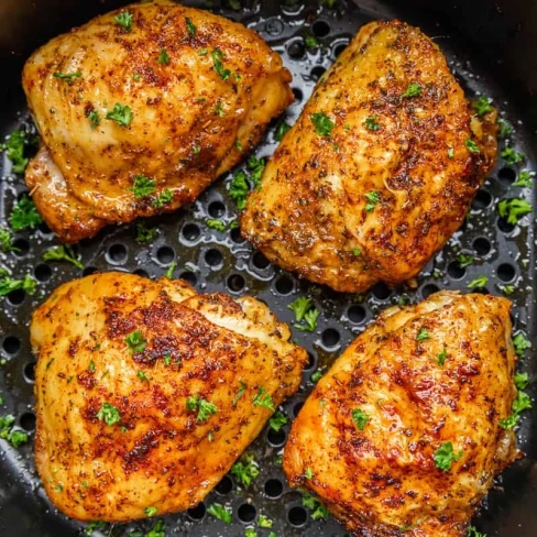 Air Fryer Chicken Thighs (Plus Variations!) Image