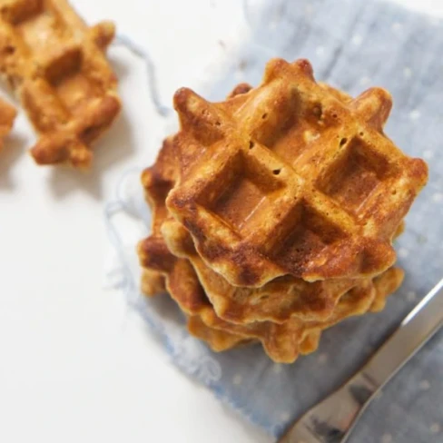 Sweet Potato Waffles for Baby and Toddler Image