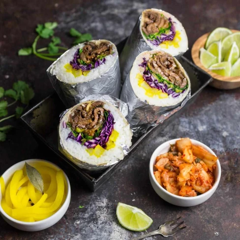 Korean Beef Bulgogi Burritos Recipe Image