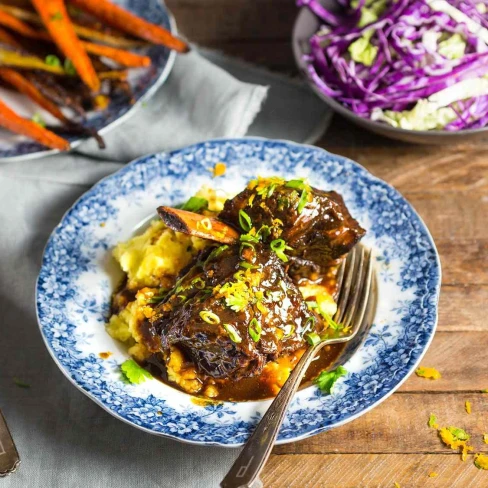 Braised Chinese-Style Short Ribs With Soy, Orange, and 5-Spice Powder Recipe Image