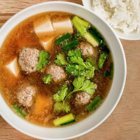 Thai Tofu and Pork Soup Recipe Image