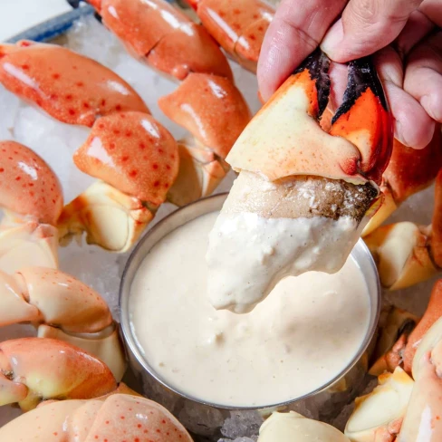 Stone Crab Claws With Mustard Dipping Sauce Image