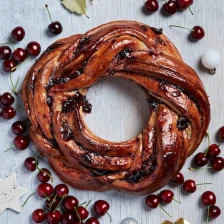 Candied Ginger and Cherry Christmas Wreath Recipe Page