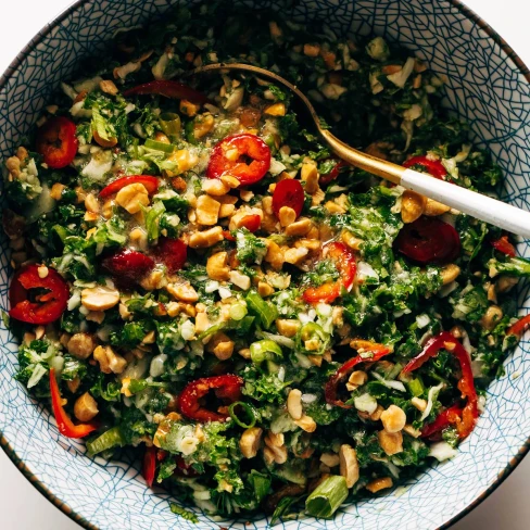 Roasted Peanut Kale Crunch Salad Image