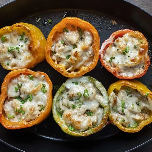 Chicken Mushroom Stuffed Peppers Image