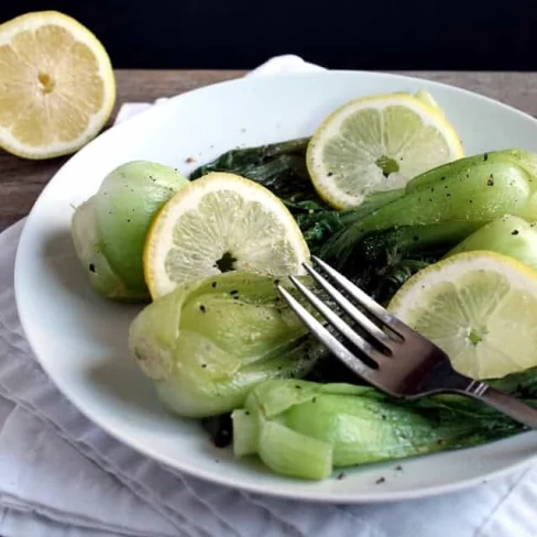 Lemon-Garlic Baby Bok Choy Image