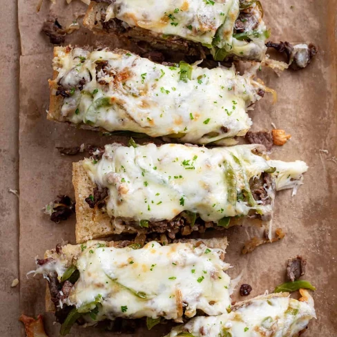 Philly Cheesesteak Garlic Bread Image