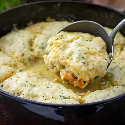 Broccoli Cheese Soup With Dumplings Image