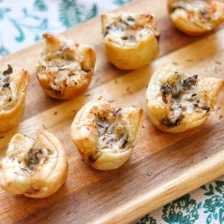 Cheesy Mushroom Puff Pastry Bites Recipe Page