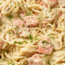 Salmon Pasta Recipe Page